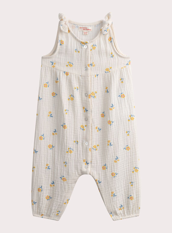 Salopette à fleurs pour bébé fille WIPRISAL / 25SG09S1SAL003