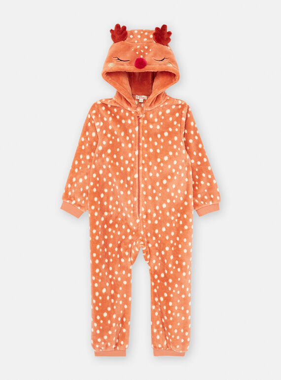 Surpyjama orange à imprimé à pois SEFASURCER / 23WH1152CBLE415