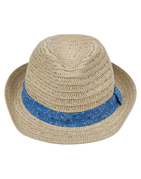 Chapeau En Paille Enfant Garcon Ruban Avec Motif Spring Days Dpam