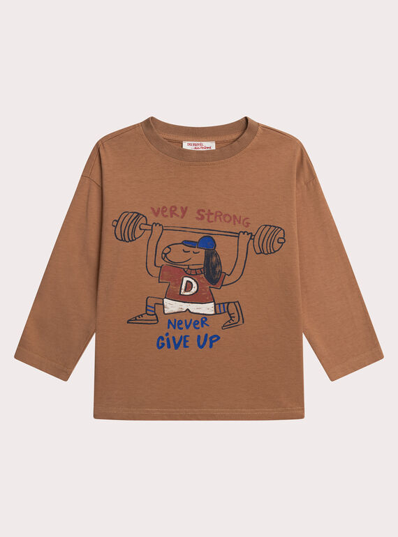 T-shirt animation chien garçon XOBLUTEE1 / 25W902N4TMLI814