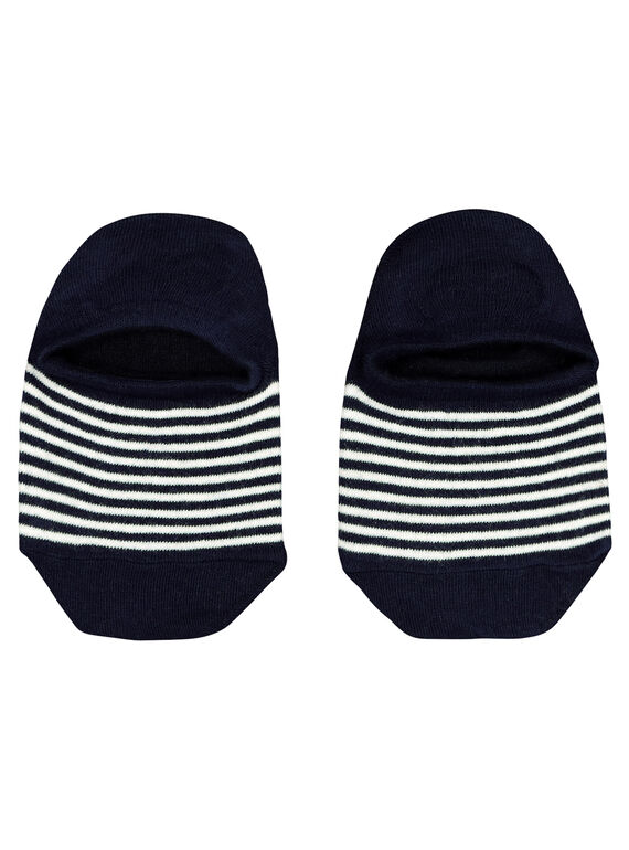 Chaussettes basses marinière garçon FYOJOCHO8C / 19SI02GASOQ070