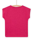 T-shirt rose fuchsia enfant fille NAJOTI11 / 22S901C6TMC304