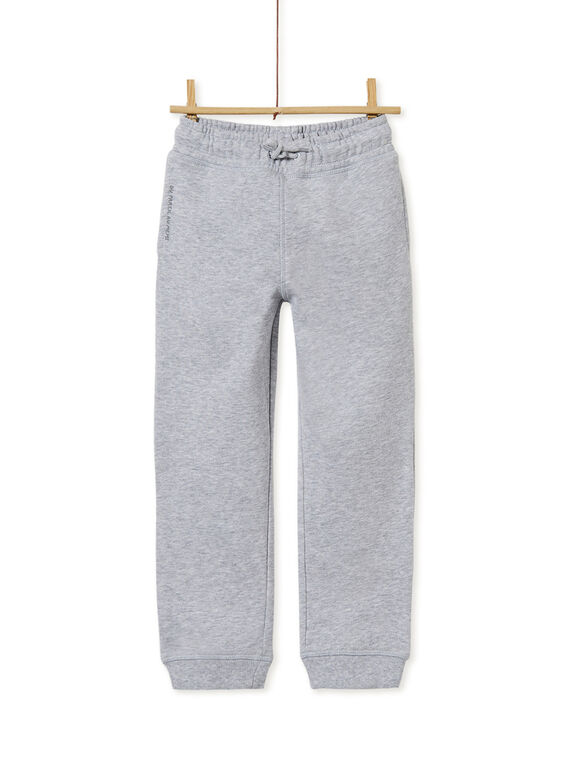 Bas de jogging garçon gris chiné KOJOJOB3EX / 20W90257D2A943