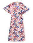 Robe longue rose poudré à imprimé exotique Femme Adulte RAMUMROB1 / 23S993G2ROBD327