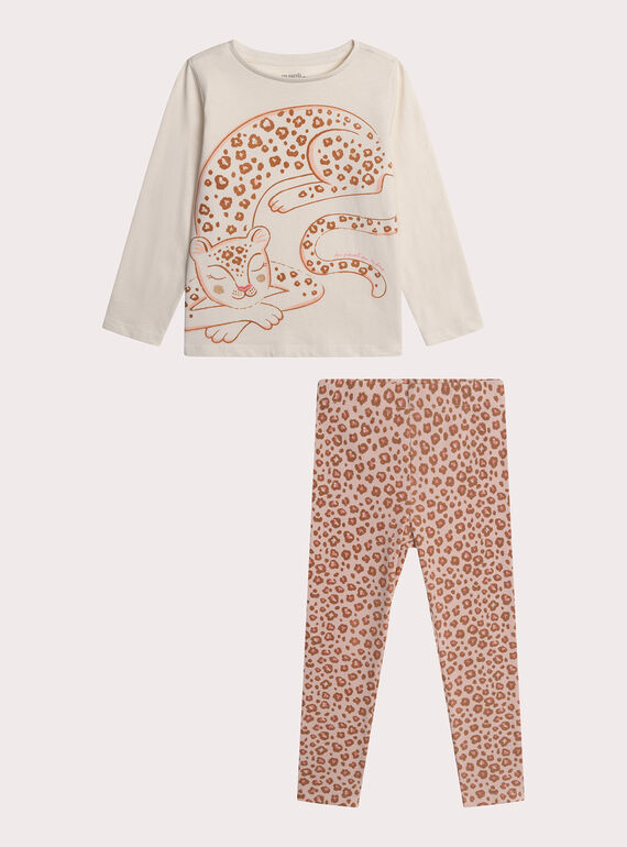 Pyjama panthère pour enfant fille XEFAPYJPAN / 25WH1137PYJ001