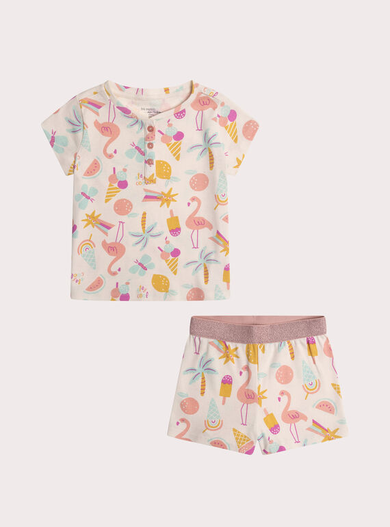 Pyjama été pour enfant fille WEFAPYJICE / 25SH11V1PYJ001