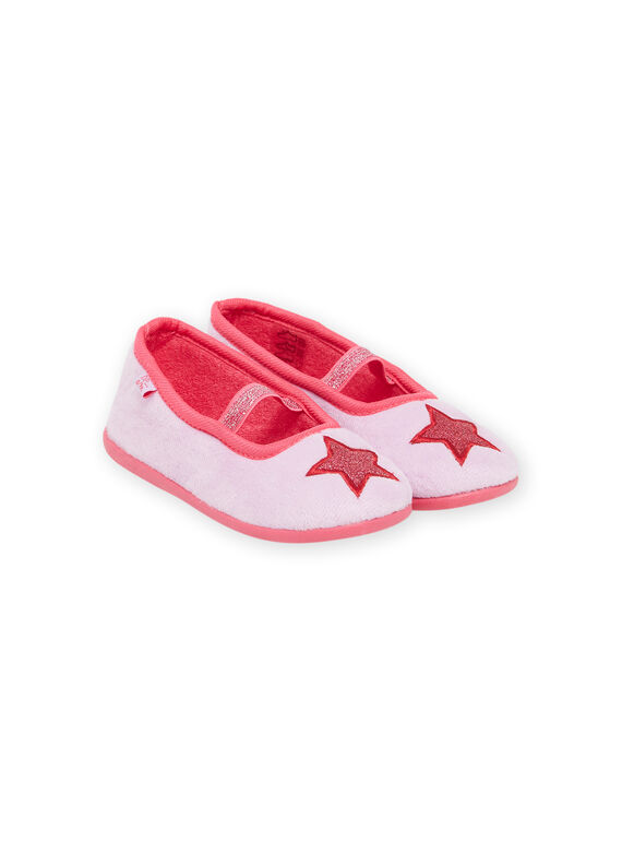 Chaussons ballerines avec patch étoile glitter PAPANTSTAR2 / 22XK3542D07328