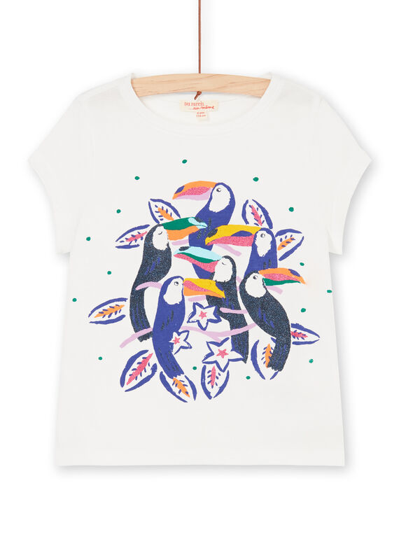 Tee Shirt Manches Courtes Ecru LANAUTIEX / 21S901P3TMC001