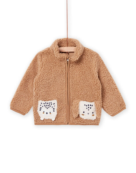 Gilet bicolore zippé en sherpa PURHUGIL / 22WG10Q1GIL821
