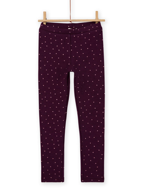 Legging améthyste fourré enfant fille MAJOLEG3 / 21W901N4PANH703