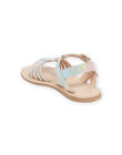Sandales spartiates multicolores enfant fille NASANDOLI / 22KK354GD0E956