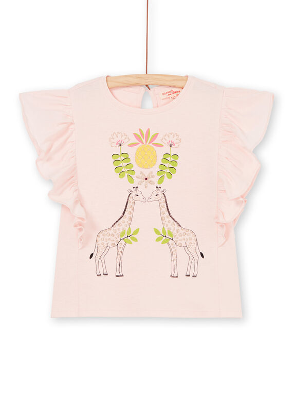 Tee Shirt Manches Courtes Rose LAJAUTI1 / 21S901O1TMC307