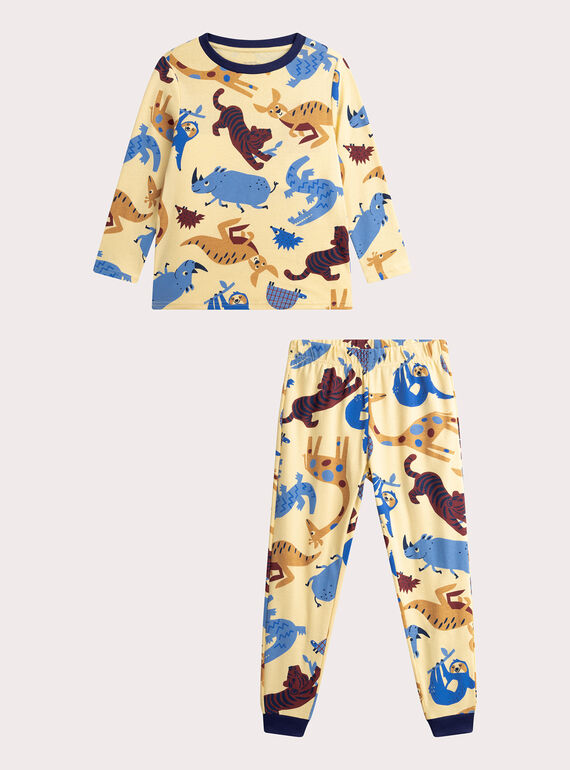 Pyjama imprimé écru pour enfant garçon WEGOPYJANI / 25SH1296PYJ114