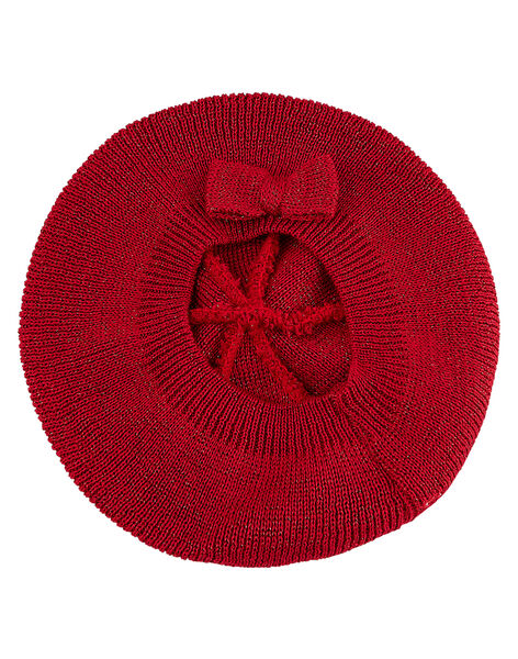 Beret Bebe Fille Rouge Avec Lurex Spring Days Dpam
