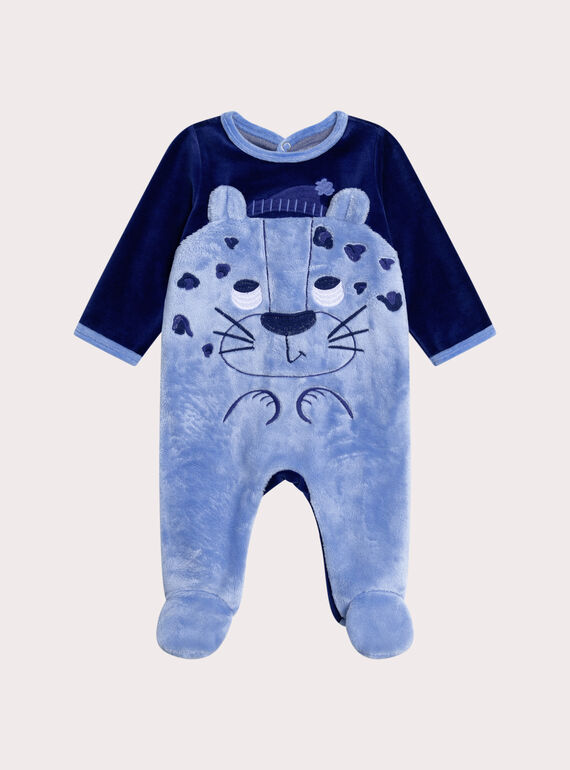 Grenouillère léopard pour bébé garçon XEGAGRELEO / 25WH14B4GREC244