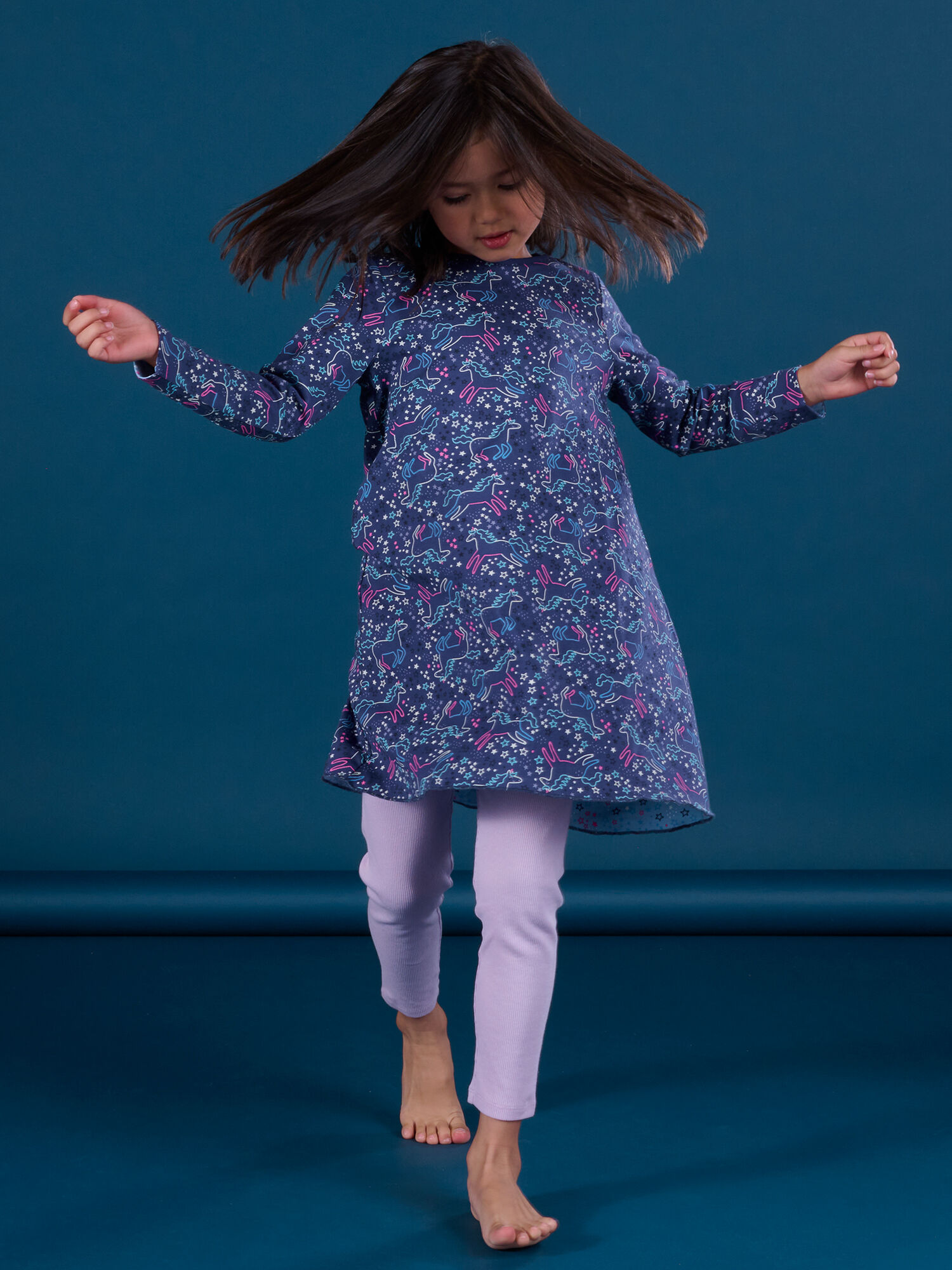 Chemise de Nuit Bleue