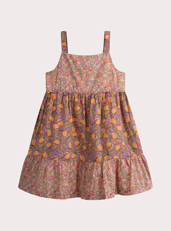 Robe bi-imprimée à bretelles WALIROB1 / 25S901T3ROB708