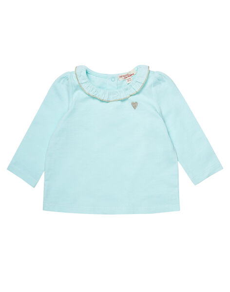 Brassiere Manches Longues Bleue Layette Fille T Shirt Blouse Bebe Dpam Brassiere Manches Longues Bleue Layette Fille T Shirt Blouse Bebe Dpam