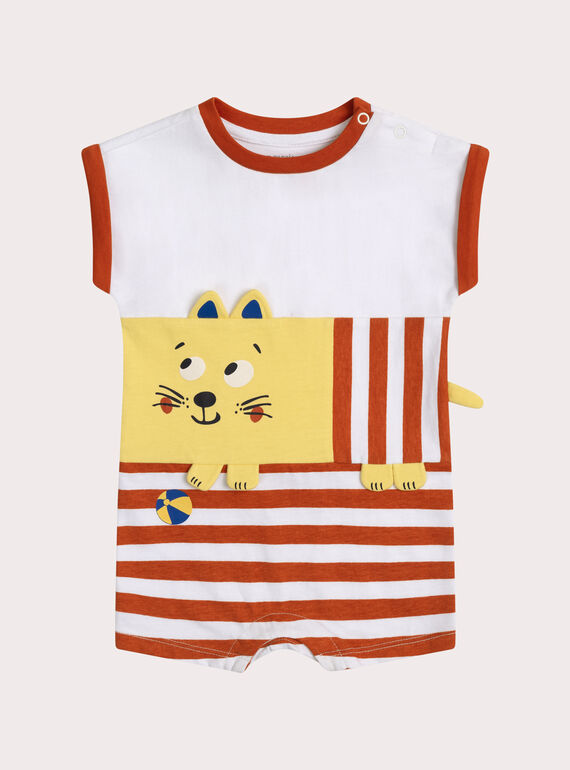 Grenouillère chat pour bébé garçon WEGAGRECHA / 25SH14V2GREA001