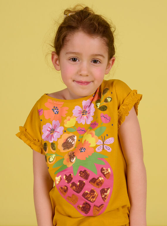 Tee Shirt Manches Courtes Orange NAHOTI1 / 22S901T1TMC109