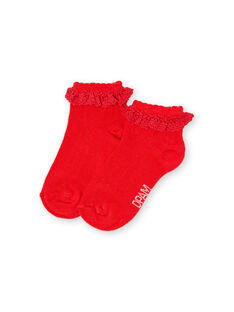 chaussettes layette fille LYIJOSOQDEN4 / 21SI0945SOQF505