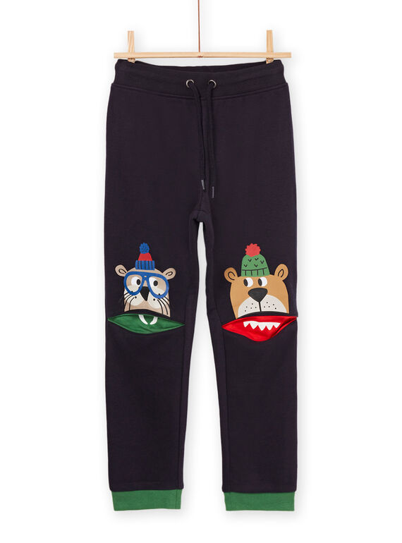 Pantalon de jogging à animation tête d'ours et phoque POMUJOG / 22W902R1JGBC243