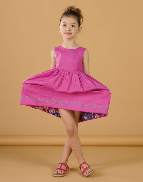 Robe bleu et rose réversible RAJUNROB2 / 23S901U2ROBC209