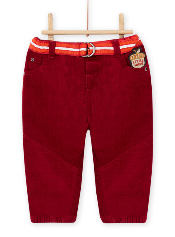 Pantalon et ceinture à rayures bébé garçon MUFUNPAN1 / 21WG10M1PAN504