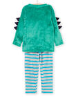 Pyjama T-shirt et pantalon en velours à animation dragon PEGOPYJDRA / 22WH1239PYJ600