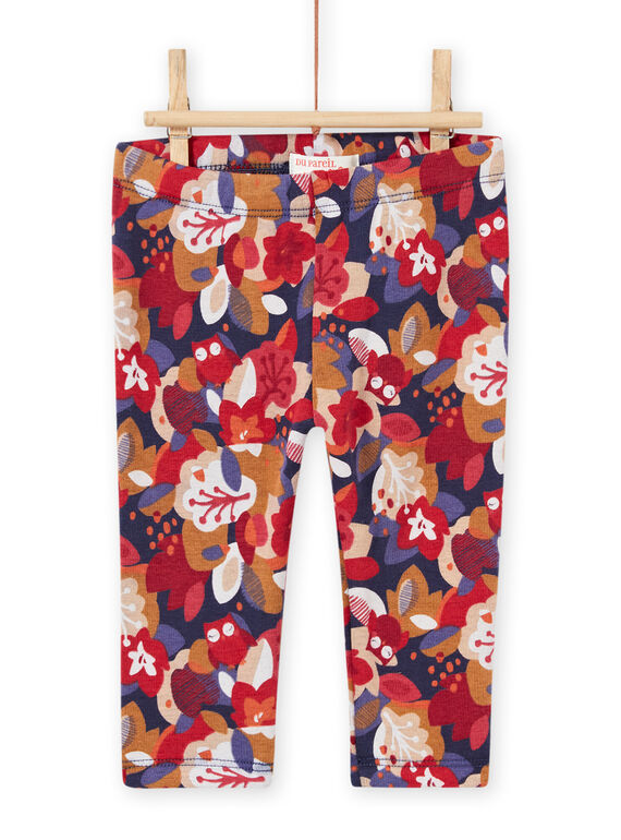 Pantalon imprimé fleuri bébé fille MIFUNPAN / 21WG09M1PAN070