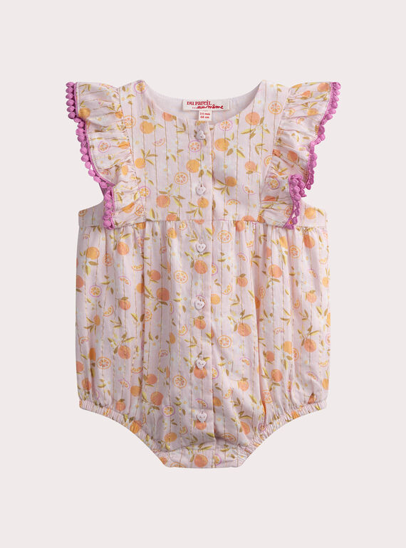 Barboteuse agrumes pour bébé fille WILIBAR / 25SG09T1BAR301