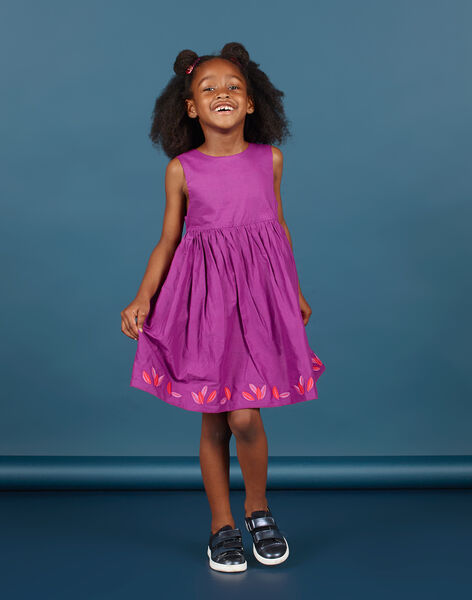Robe Patineuse Sans Manches Reversible Brodee Enfant Fille Robe Enfant Dpam