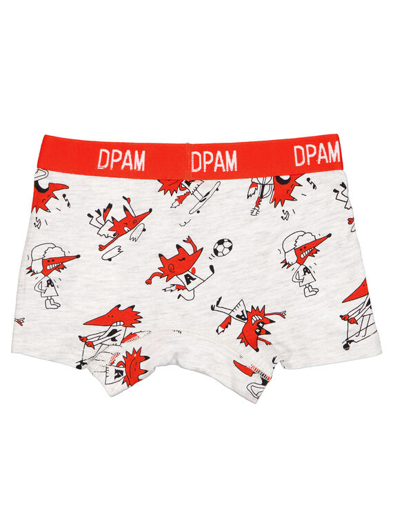 Lot de 3 boxers en jersey enfant garçon GEGOBOXORAN / 19WH12N2BOXC225