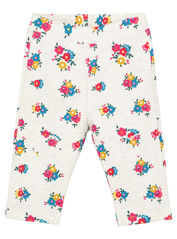 Pantalon Ecru chiné GIMUBAJOG / 19WG09F1PAN006