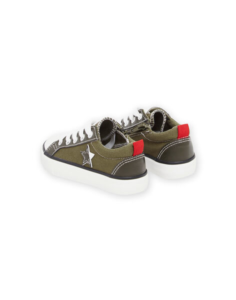 Baskets en toile kaki avec patch étoile ROTOILKAKI / 23KK3675D16604