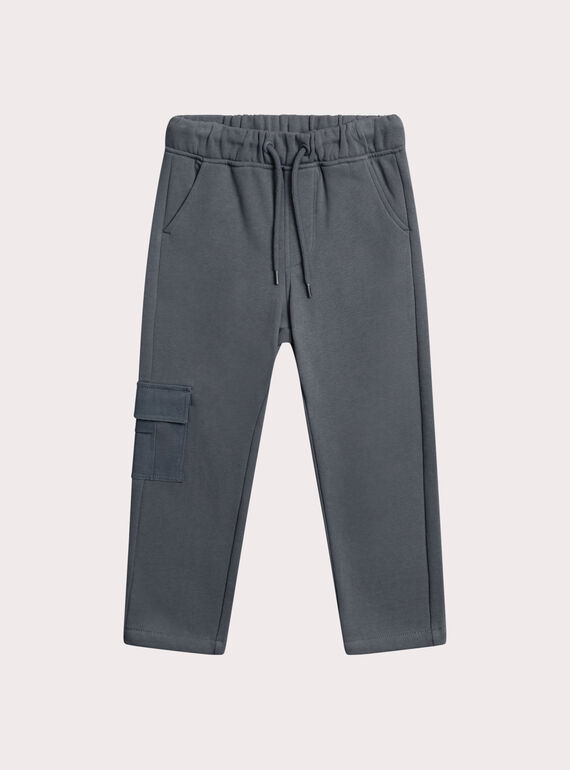 Pantalon cargo en molleton gris foncé XOCOPAN1 / 25W902O2PANJ903