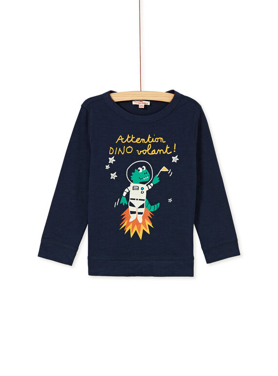 Tee-Shirt manches longues marine enfant garçon KOGOTEE4 / 20W902L1TML705