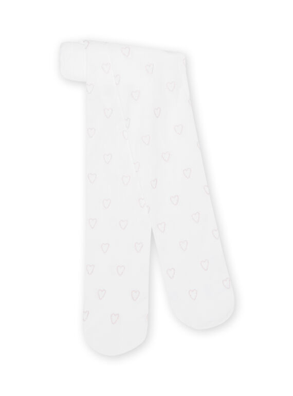 Collant blanc enfant fille NYAJOSCOL1 / 22SI0161COL000