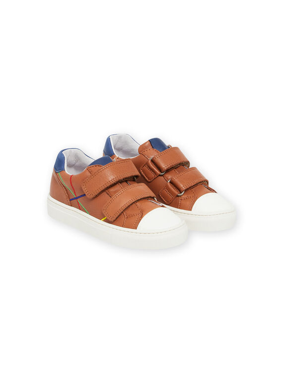 Baskets camel à détails colorés enfant garçon NOBASNEHIL / 22KK3634D3F804