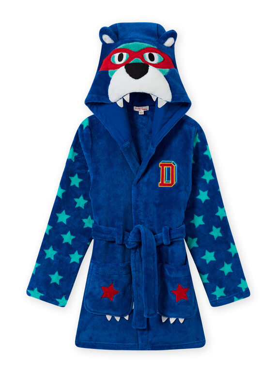 Robe de chambre bleue motif ours enfant garçon MEGOROBOURS / 21WH1281RDC702