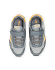 Baskets Reebok grises à détails jaunes enfant garçon MOG58315 / 21XK3643D36940