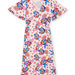 Robe longue rose poudré à imprimé exotique Femme Adulte