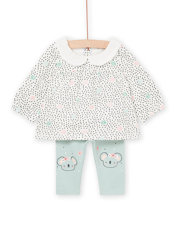 Blouse à imprimé fleuri et pantalon POU1ENS2 / 22WF0381ENS001