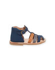 Sandales bleu marine en cuir RUSANDBRIDE / 23KK3861D0E070
