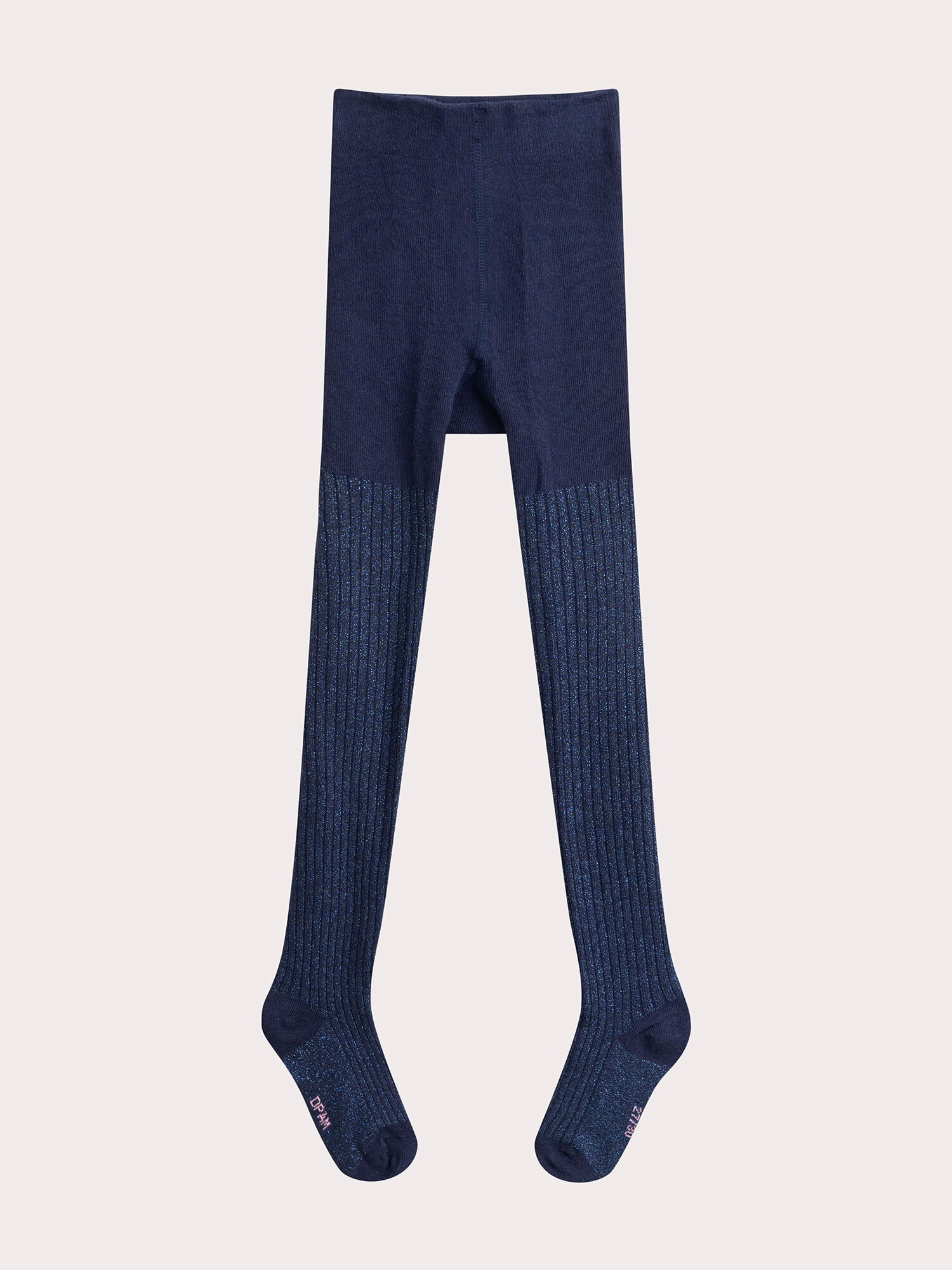 Collant marine cotele pour fille Chaussettes Collants DPAM