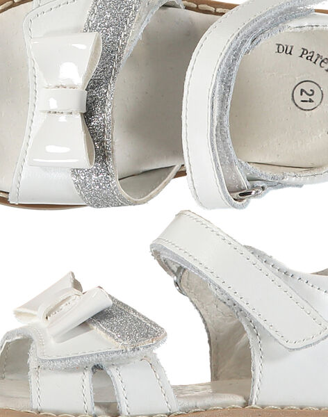 Sandale ville cuir bébé fille FBFSANDVEL / 19SK37C3D0E000
