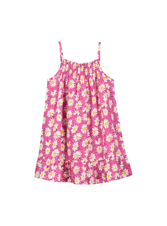 Robe à fleurs en coton été fille FAJOROB9 / 19S901G1ROB712