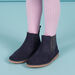 Boots bleu marine détails paillettes enfant fille