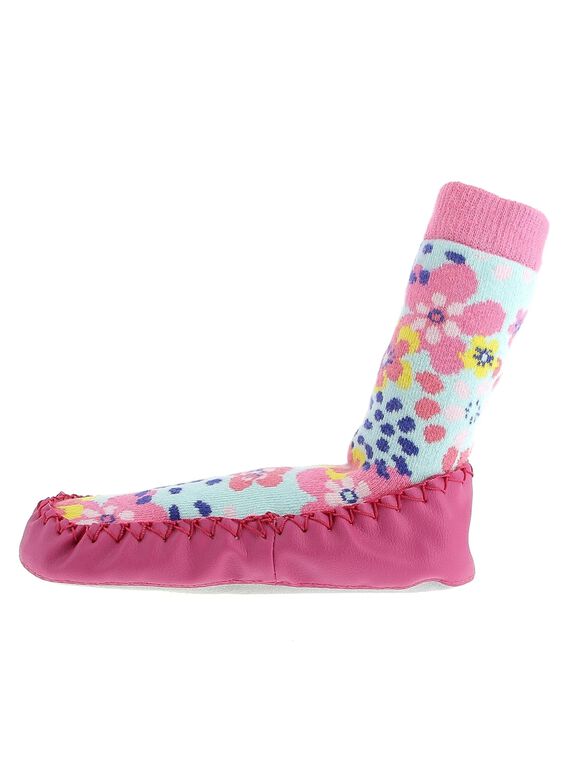 Chausson-chaussette fille CFCCFLEUR / 18SK35X1D08030