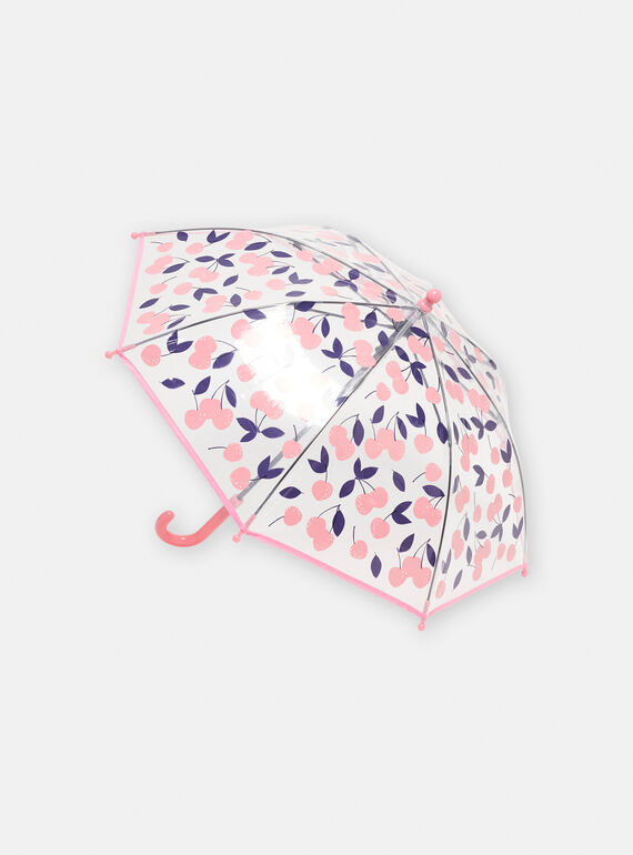 Parapluie transparent à imprimé cerise fille SYAPAPLUIE / 23WI01G1PUID332